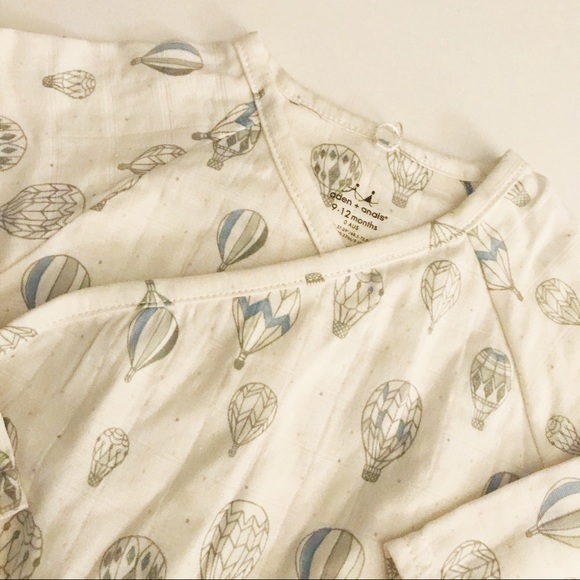 NWT ADEN AND ANAIS MUSLIN BODYSUIT ROMPERS 9-12M - Picture 9 of 14